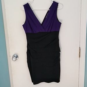 Purple and Black dress